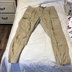 H&M Men's Beige Cargo Pants